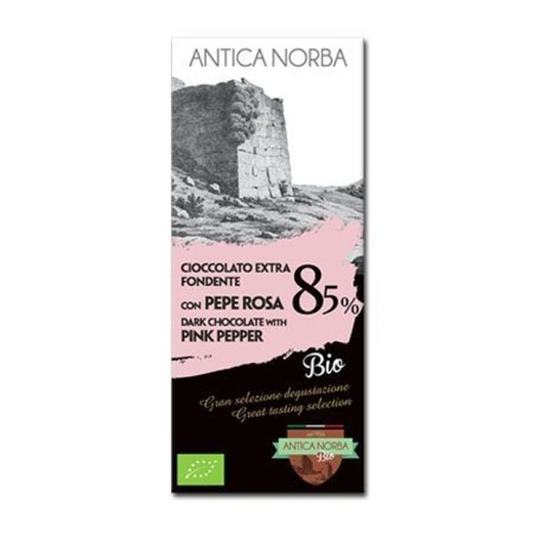 Tavoletta Bio Di Cioccolato Extra Fondente Con Pepe Rosa G Senza Glutine Vendita Online