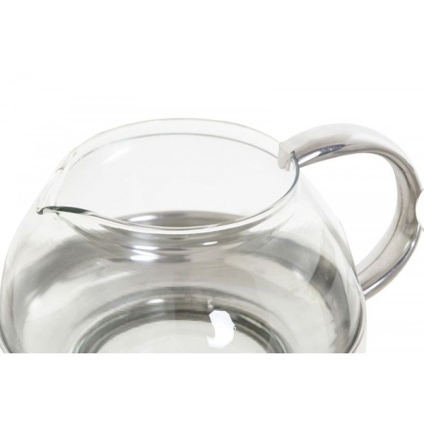 Steel and glass teapot with filter  Online selling barattolo caffè & tea  1050 ML