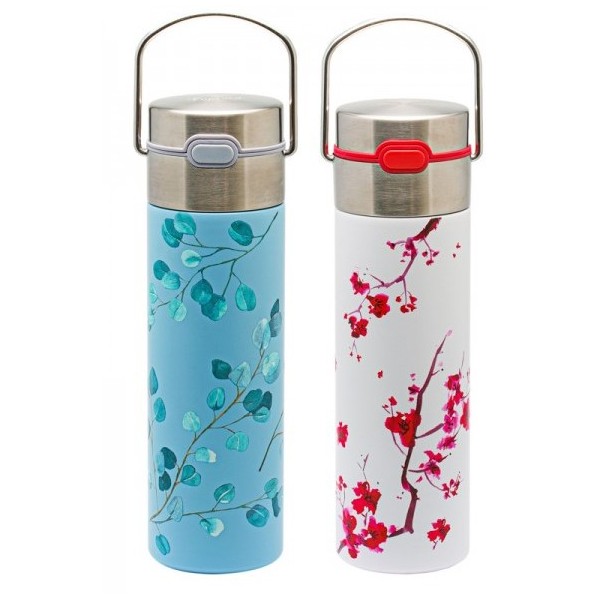 Double wall stainless steel thermos with filter online sale